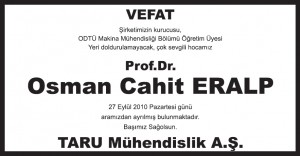 Hürriyet Vefat İlan