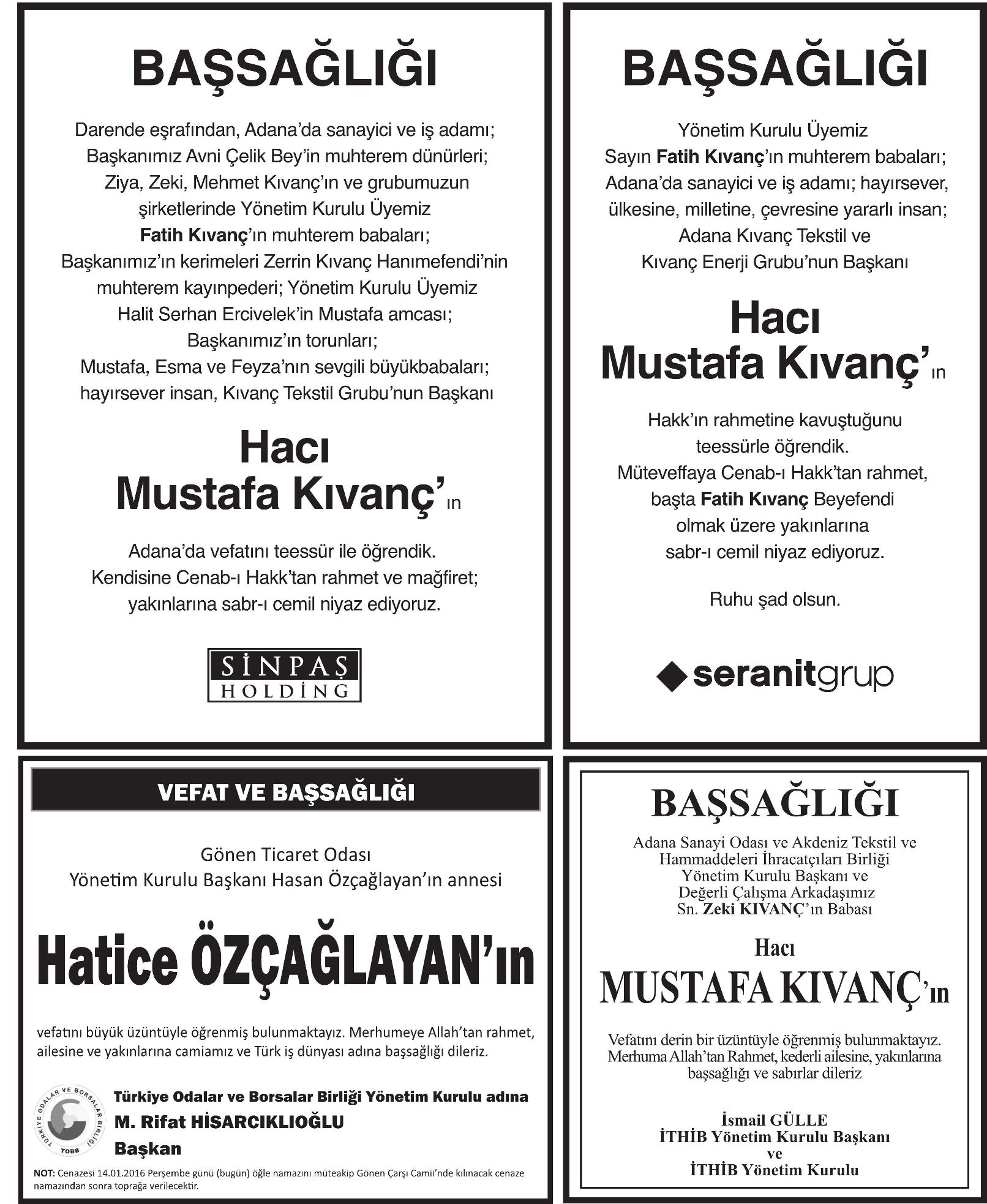 hacı mustafa kıvanç
